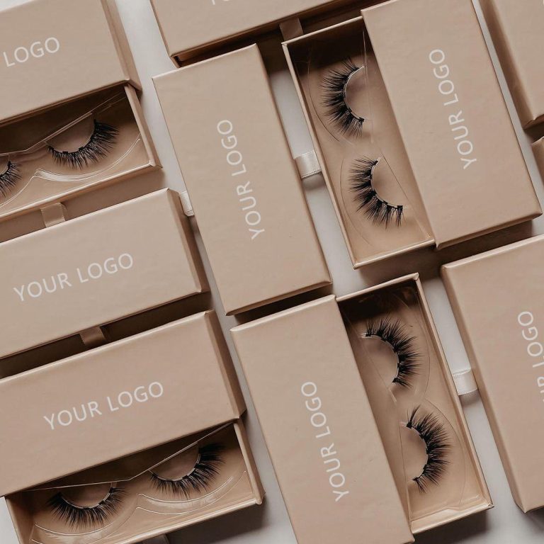 private label eyelash packaging for beauty brands